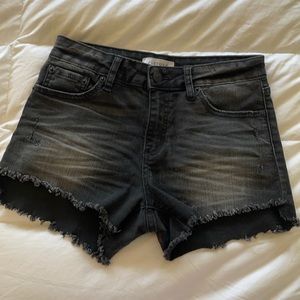 Just USA Black Denim Shorts